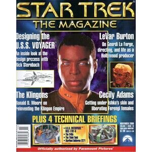 Star Trek The Magazine 2000 November LeVar Burton Cecily Adams Female Ferengi C9